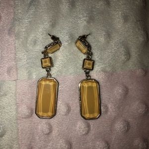 Antique gemstone earrings